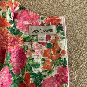 Floral dress perfect for wedding season lined bright floral dress